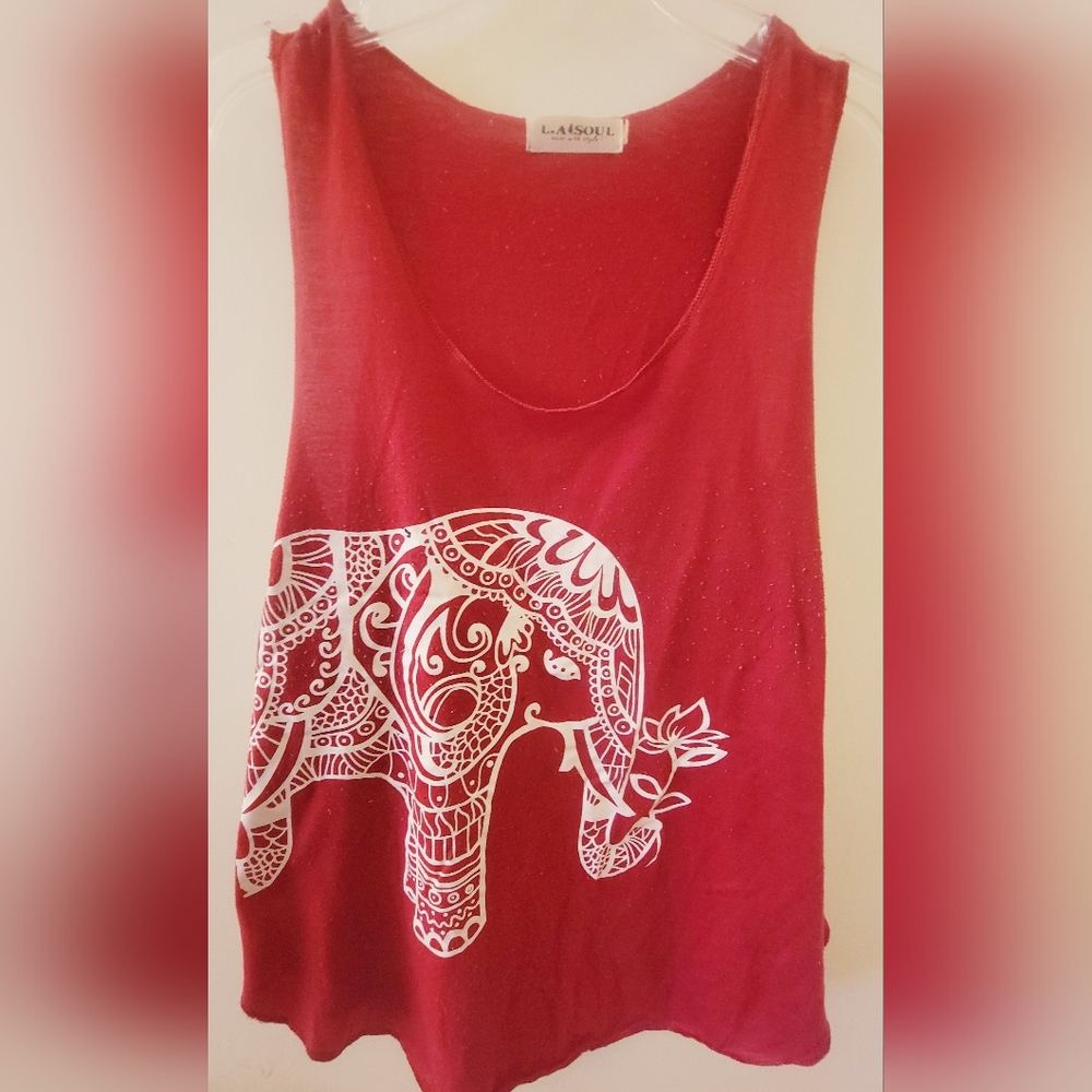 Womens elephant tank top